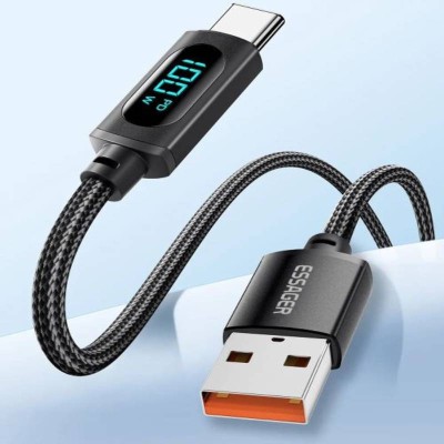Essager cablu de &amp;icirc;ncărcare rapidă USB Type C 7A, set de 3 bucăți foto