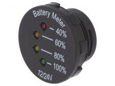 Voltmetru Digital Panou LED Negru 7-33V foto