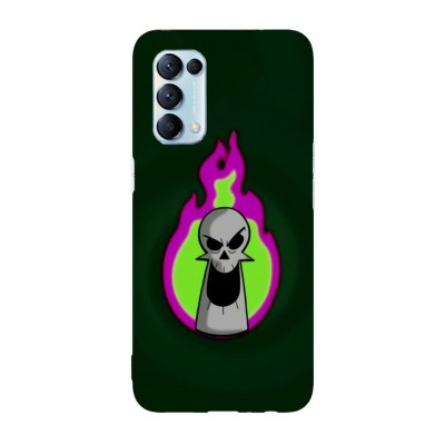 Husa compatibila cu Oppo A77, Viceversa, model The Grim Reaper head Billy and Mandy, Silicon, TPU foto