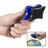 Perie Animale, Mecanism Noduri, 13cm, Plastic, Negru-Albastru, Oem