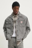 Levi&#039;s jacheta de bumbac culoarea gri, de tranzitie, oversize, A4820