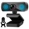 Camera Web 2K QHD, Rezolutie 2560x1440 30fps, 4MP, Microfon Stereo Reducere Zgomot (10m), Auto-Focus, Corectie Automata Lumina, Rotatie 360&deg;, USB Plug, Oem