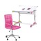 Set birou ergonomic HM Collorido, inaltime reglabila, unghi inclinare ajustabil, MDF, alb si scaun birou HM Gonzo 2, piele ecologica, Mecanism de bala
