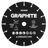 Disc de taiere din carbura de tungsten pentru lemn si plastic 230 x 22,2 mm 55H699