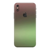 Set Folii Skin Acoperire 360 Compatibile cu Apple iPhone XS Max (Set 2) - Wraps Skin Chameleon Avocado Metallic, Oem