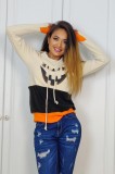 N822B-1151 Bluza casual cu tematica Halloween