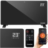 Panou radiant cu infraroșu Zelva Kaminer, 2300&ndash;2500W, &icirc;ncălzitor electric cu Wi-Fi