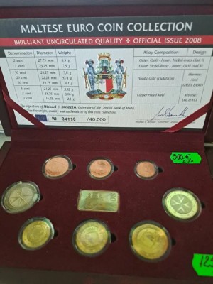 Set complet de monede 1 cent - 2 euro din anul 2008 foto