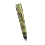 Creion Desenat in Spatiu 3D Techstar&reg;, Camuflaj, Ideal pentru Incepatori, cu Afisaj si Filamente Multicolore