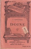 V. Alecsandri - Doine 1842-1852, Editie Veche, Biblioteca Pentru Toti, Limba Romana