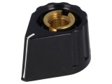 Buton rotativ negru 6mmx20mmx15mm