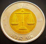 Cumpara ieftin Moneda exotica bimetal 1 BIRR - ETIOPIA, anul 2010 * cod 877 = A.UNC, Africa