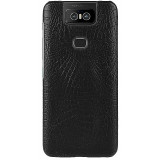 Husa Plastic - TPU OEM Shockproof Crocodile Texture pentru Asus Zenfone 6 ZS630KL, Neagra