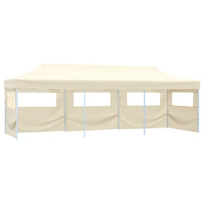 vidaXL Cort de petrecere pliabil cu 5 pereți laterali, crem, 3 x 9 m 44975 foto