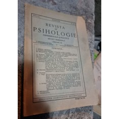 Revista de Psihologie Anul I Martie-Iunie