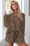 Z317-99 Pijama lejera cu imprimeu animal print, L, S/M, XXL