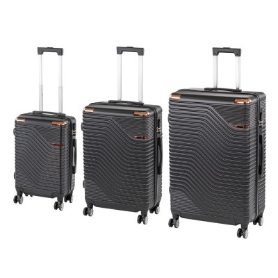 TraveLux Urban XXI gurul&amp;oacute;s bőr&amp;ouml;nd szett fekete foto