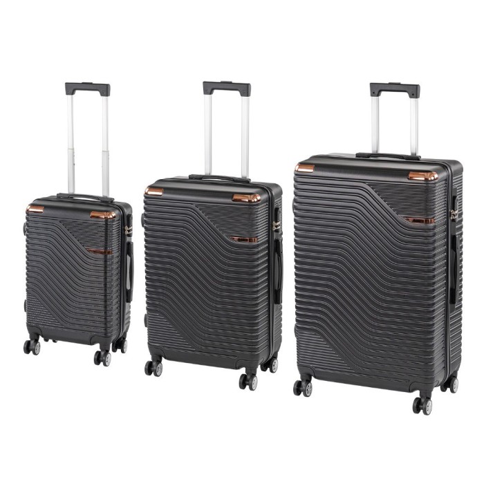 TraveLux Urban XXI gurul&oacute;s bőr&ouml;nd szett fekete