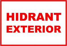 Semn pentru hidrant exterior foto