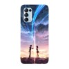 Husa compatibila cu Oppo A54s, Viceversa, model Taki and Mitsuha Your Name, Silicon, TPU, Transparent, Carcasa