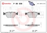BREMBO P 06 036 PRIME LINE set placute frana,frana disc