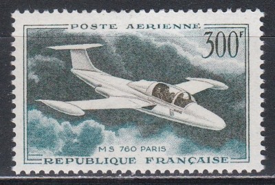 Franta 1959 - Avion MS 760, PA, MNH foto