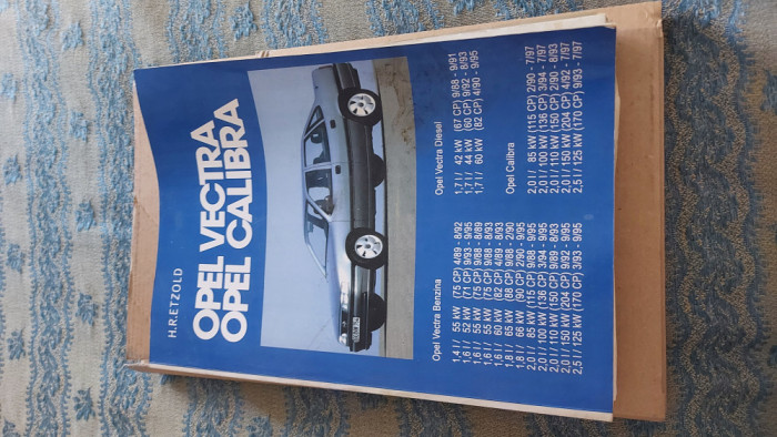 Manual reparație piese Opel Vectra A, Calibra, vintage