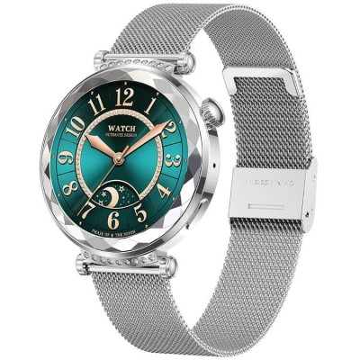 SMARTECH SmartWatch cu Apel Bluetooth, Ritm Cardiac, Tensiune Arteriala, Nivel Oxigen, Calorii, Pasi, Distanta, Vreme, Somn, Calculator, Numar SOS S81 foto