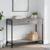 VidaXL Măsuță consolă, gri sonoma, 100x34,5x75 cm, lemn prelucrat 834163