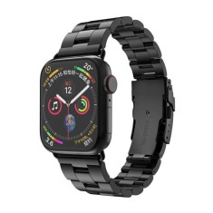 Curea pentru Apple Watch 1/2/3/4/5/6/7/8/9/SE/SE 2/Ultra/Ultra 2 (42/44/45/49mm) - Techsuit Watchband (W036) - Black foto