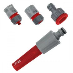 Set complet 4 piese cap furtun aspersor, reglabil, 1/2&amp;quot;, Dedra