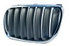 Grila radiator Bmw X3 (E83), 2006-11.2010, stanga, crom/negru, 51113420087, 205505-9