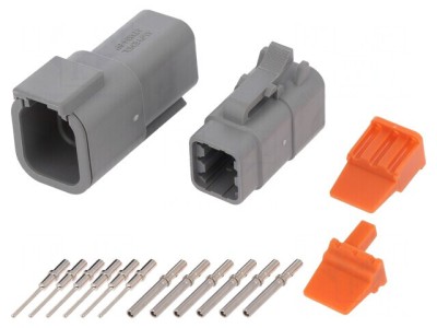 Set Conectori Cablu-Cablu ATM 6 Pin Tată-Mamă foto