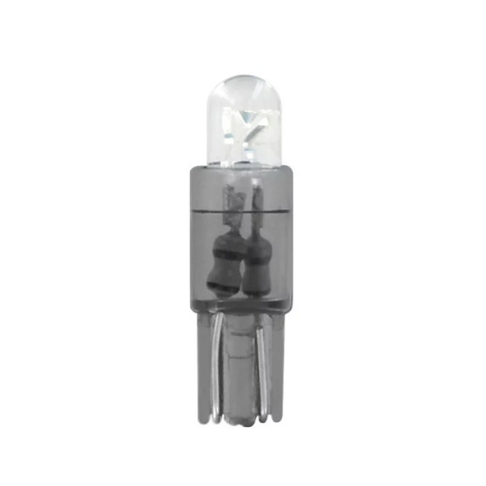 Bec tip LED 12V soclu plastic T5 W2x46d 2buc - Alb Garage AutoRide