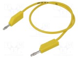 Cablu de măsurare Hirschmann T&amp;M 60V 30V 32A 0,5m galben