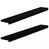 VidaXL Pervaz 2 buc lemn masiv de Maro &icirc;nchis 110x15x2 cm