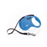 Flexi New Classic, S Tape, lesa retractabila, 5m, albastru
