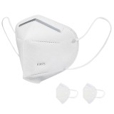 Set 2 masti de protectie KN95 pentru adulti, filtrare ridicata minimum 95%, de unica folosinta, culoare alba