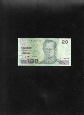 Thailanda 20 baht 2003 seria1740624 foto