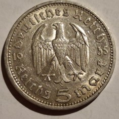 Germania Nazista 5 reichsmark 1935 A argint