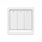 Intrerupator Smart Techstar&reg;, Wireless 2.4GHz, Button cu Revenire, Design Classic, Iluminare LED, 3 Faze, cu NUL, Alb