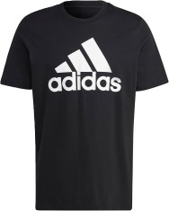 Tricou cu maneca scurta pentru barbati Adidas Essentials Single Jersey Big Logo, negru, M - OUTLET
