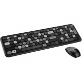 Cumpara ieftin Kit tastatura si mouse wireless Serioux Colorful 9920BK, Negru