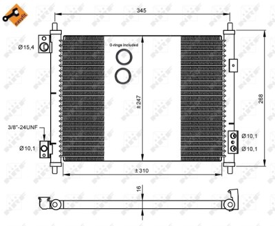 NRF 35926 EASY FIT Condensator, climatizare foto