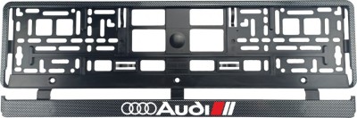 Set 2 bucati, suport numar inmatriculare Carbon, Audi II foto