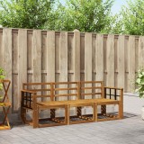 vidaXL Set de canapele de exterior 3 pcs natural Lemn Solid de Acacia 3365947