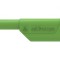 Conector banană 4mm 32A 1kV verde izolație aurit