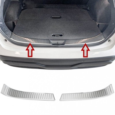 Set de 2 ornamente protectie portbagaj interior mate pentru Nissan Qashqai J12 din 2021 foto