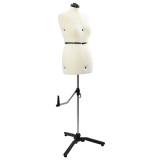 vidaXL Formă Rochie Ajustabilă pentru Femei Crem m Catifea 42018605