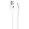 Cablu Date USB la USB Type-C Usams SJ285, 1m, Alb - Incarcare Rapida